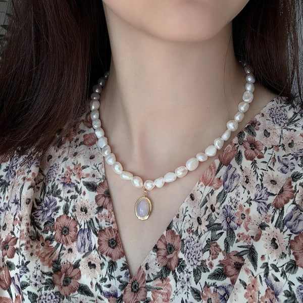 OPAL PEARL NECKLACE