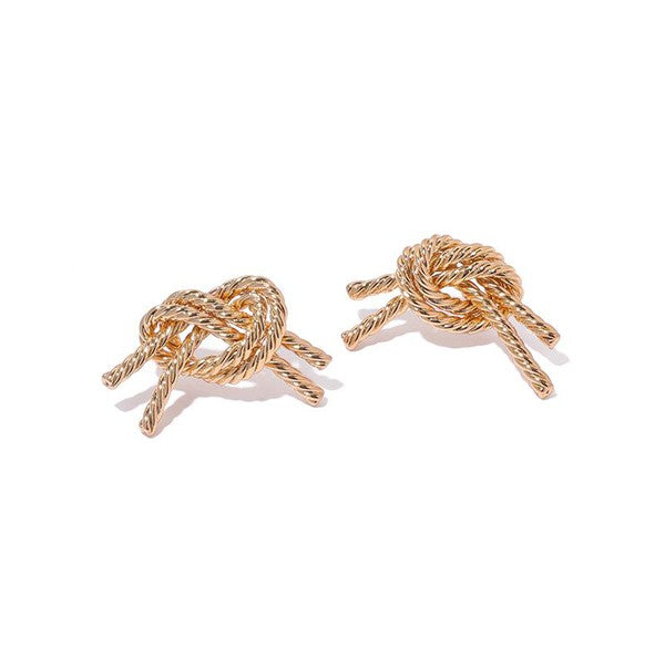 Twisted Rope Knot Earrings