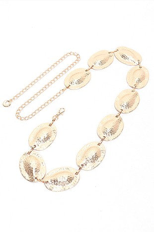 Oval Disk Chain Belt