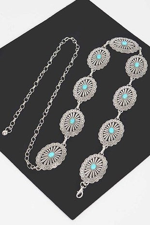 Turquoise Chain Belts