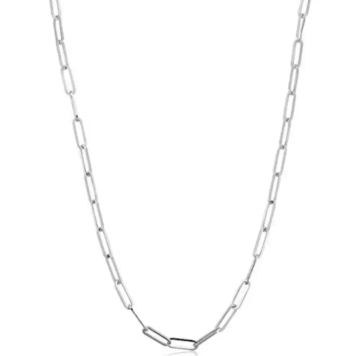 Paperclip chain necklace