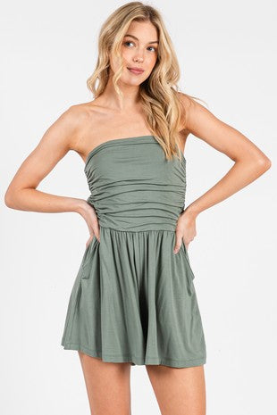 Strapless Romper