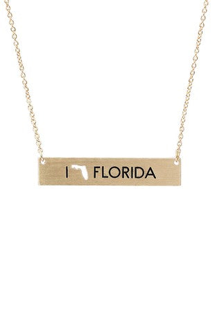I Love Florida Necklace