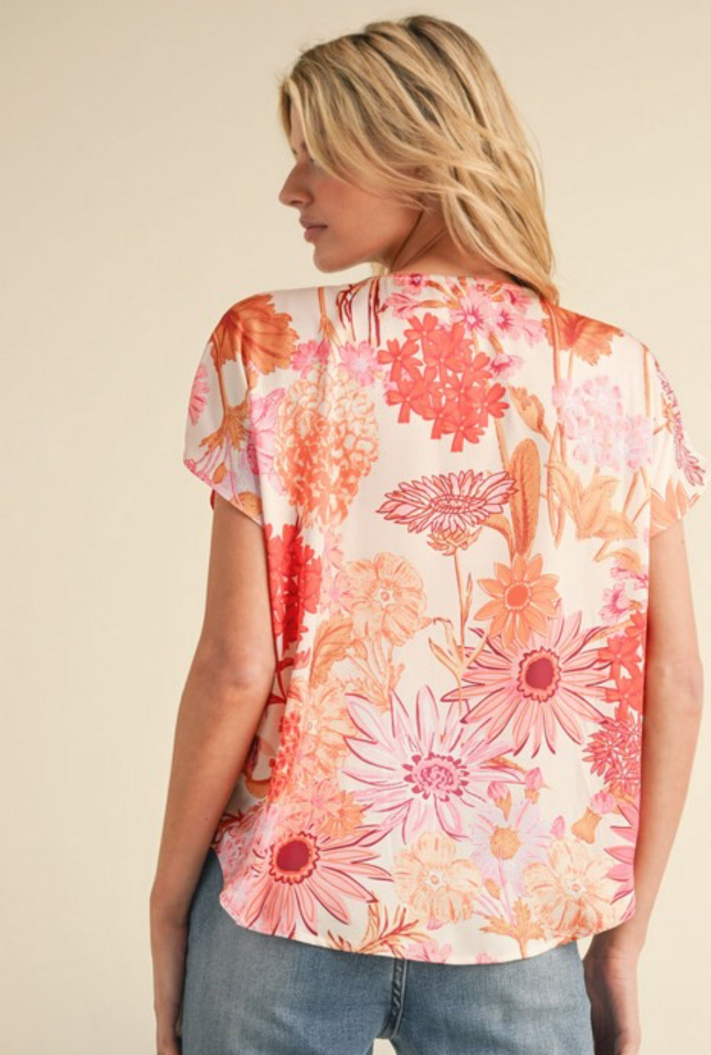 Sunflower Satin Blouse