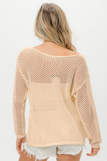 Embroidered Knit Cover Up