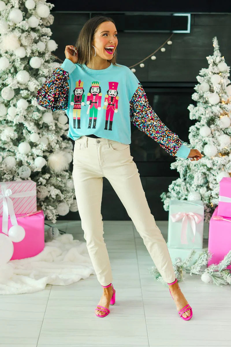 Nutcrackers Blue Sweatshirt