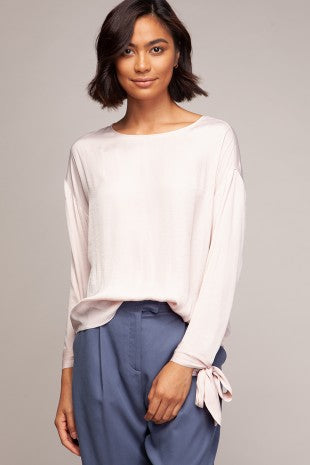 Tie Cuff Blouse, Blush