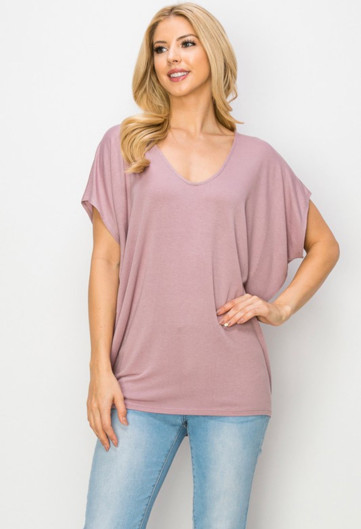 V-Neck Jersey Top