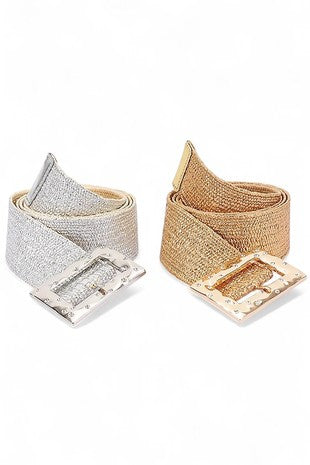 Plus Size Metallic Belt