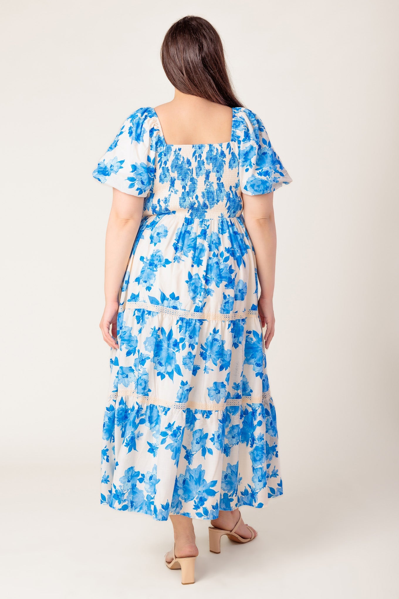 BLOOMING DAY WOVEN MIDI DRESS