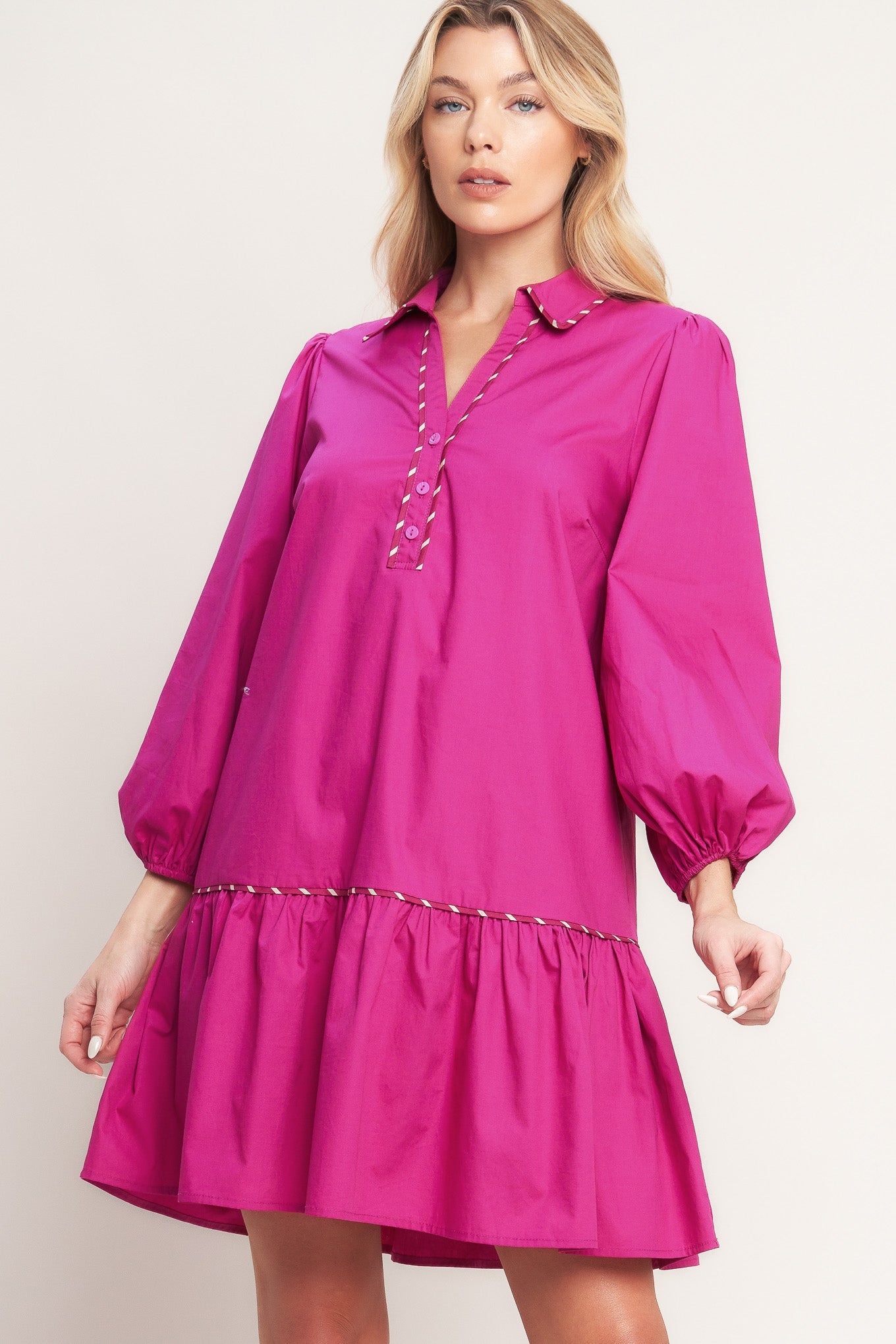 PRETTY MUCH PERFECT WOVEN MINI DRESS