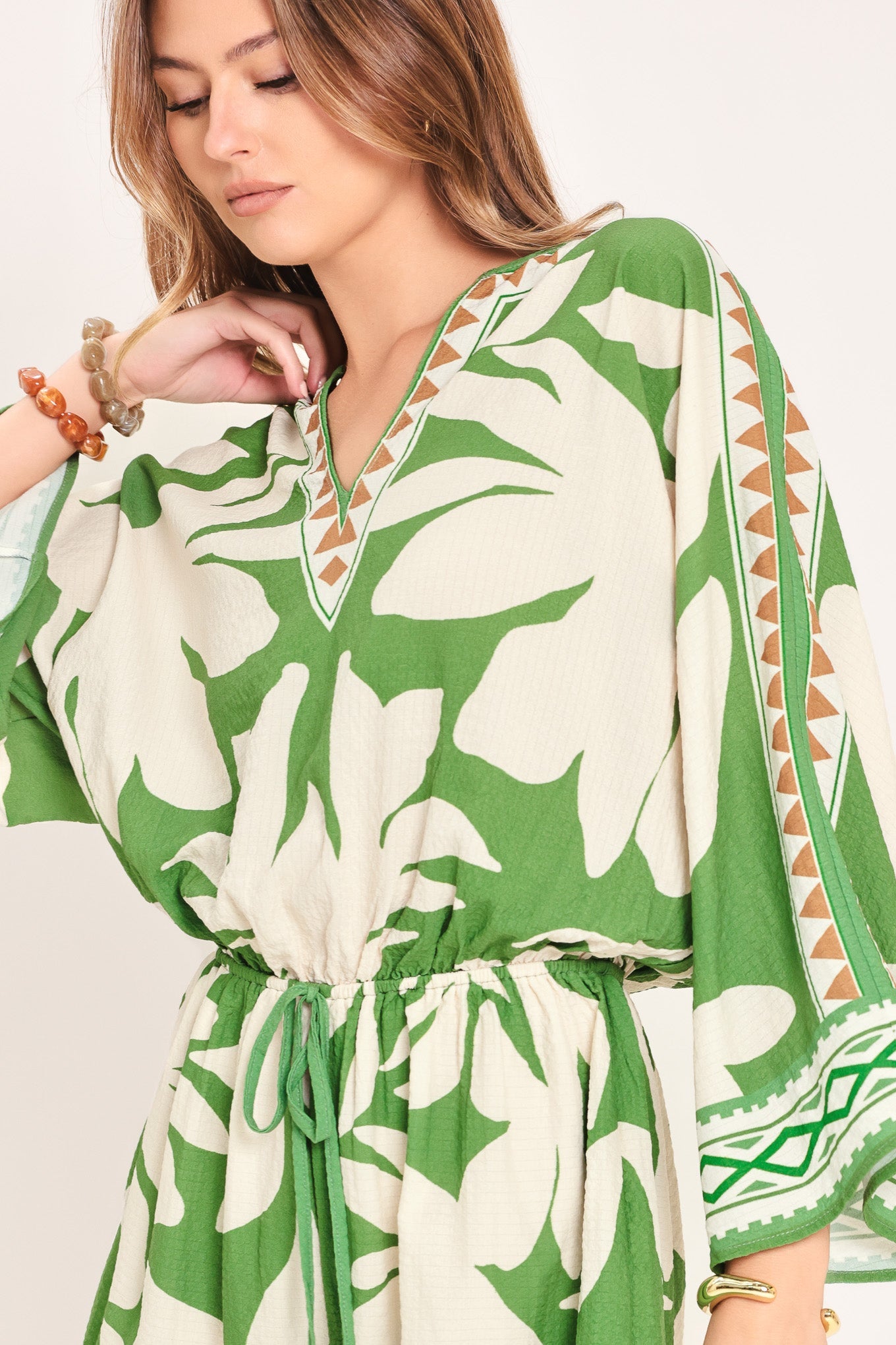 VACATION MODE WOVEN ROMPER