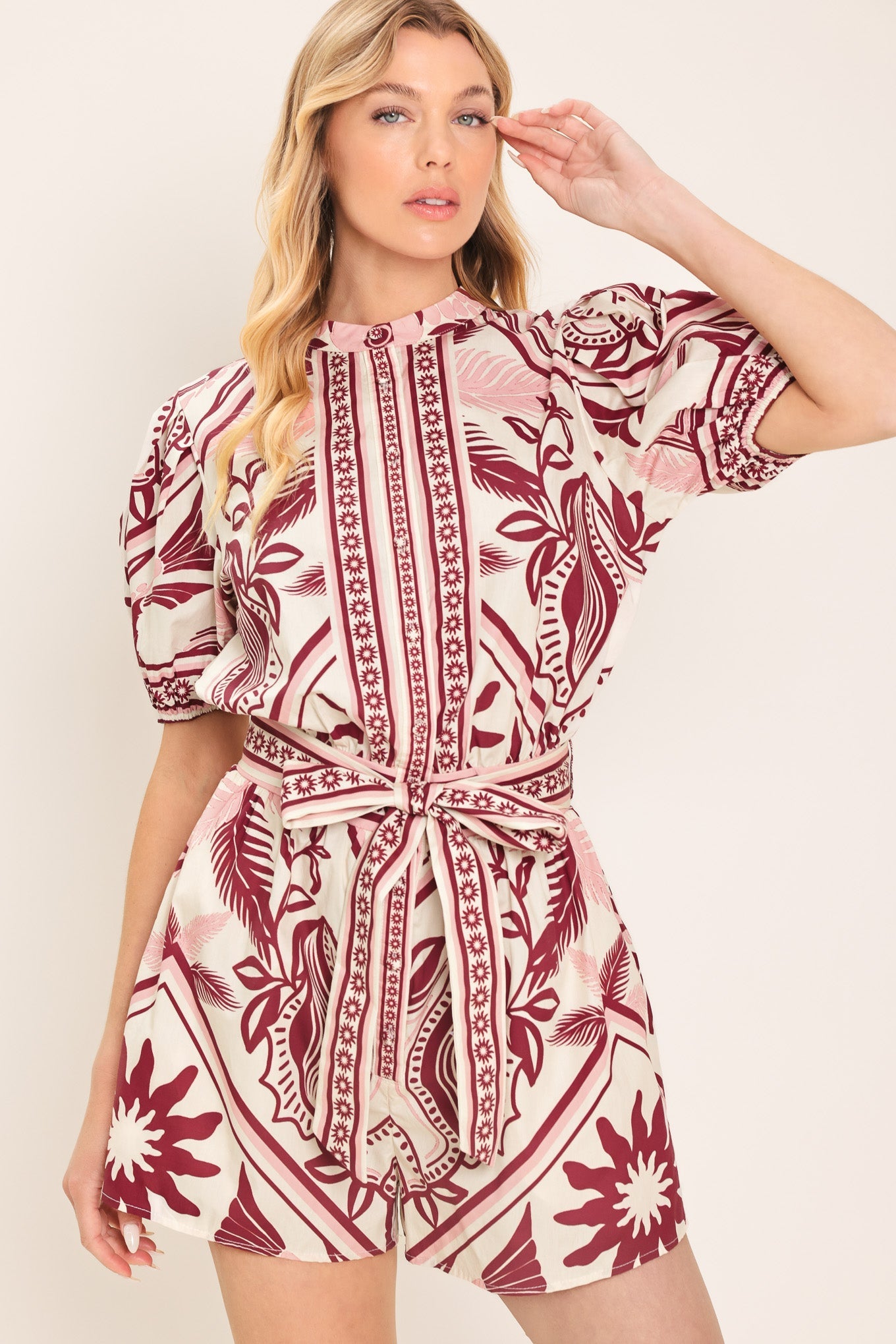 PROVENCE WEEKEN WOVEN ROMPER