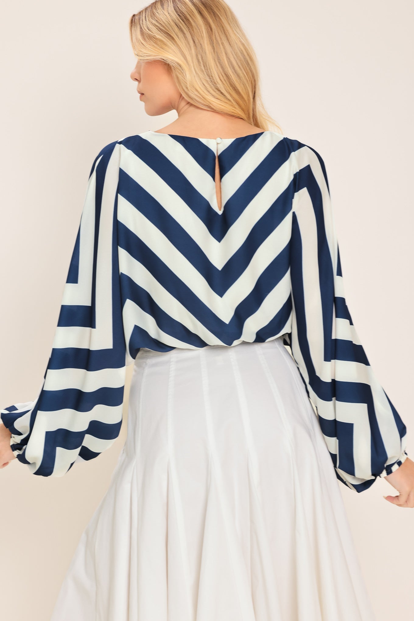 ST. TROPEZ STRIPE WOVEN TOP