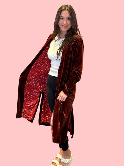 Long Velvet Blazer