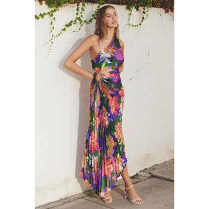 Make An Enterance Asymmetrical Maxi Dress