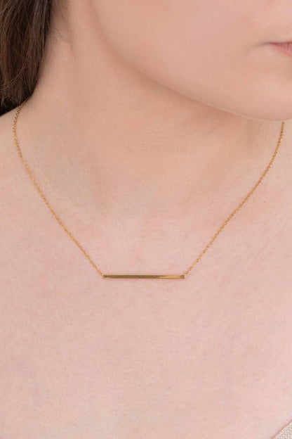 Modern Minimalist Bar Necklace