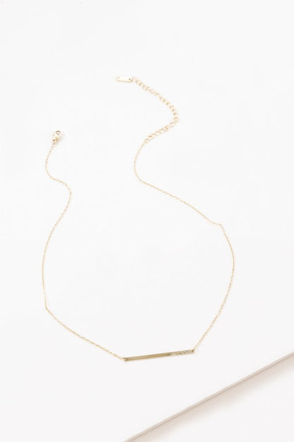 Modern Minimalist Bar Necklace