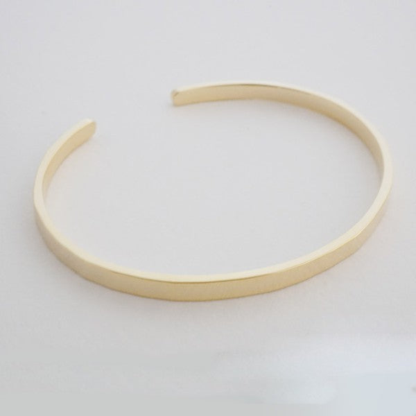 Skinny Hammered Cuff Bracelet