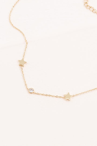 Starry Eyed Rhinestone Anklet