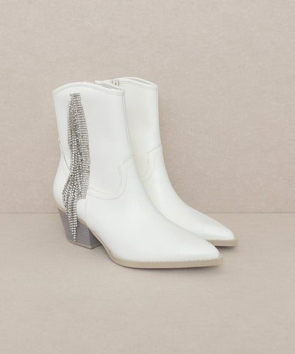 Rhinestone Fringe Boot