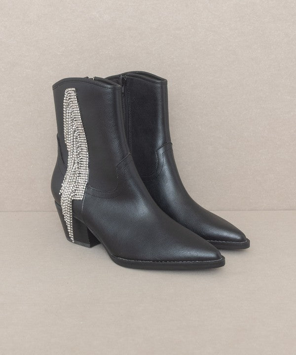 Rhinestone Fringe Boot