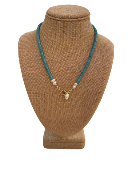 Turquoise & Pearl Necklace