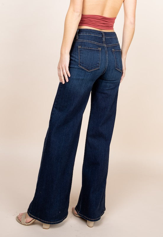 Western Wide-Leg Denim