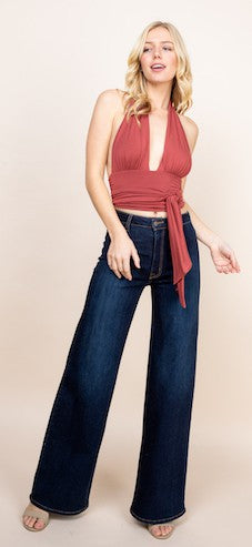 Western Wide-Leg Denim