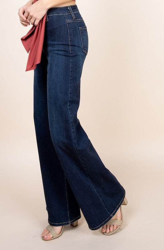 Western Wide-Leg Denim