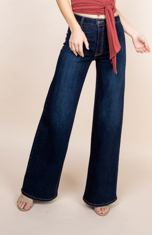 Western Wide-Leg Denim