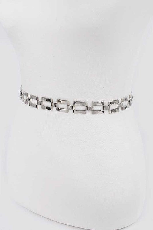 Square Link Fashion Chain Belt