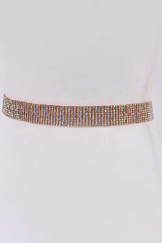 Classic Rhinestone Chain Belt