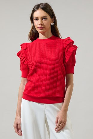 Milena Ruffle Top