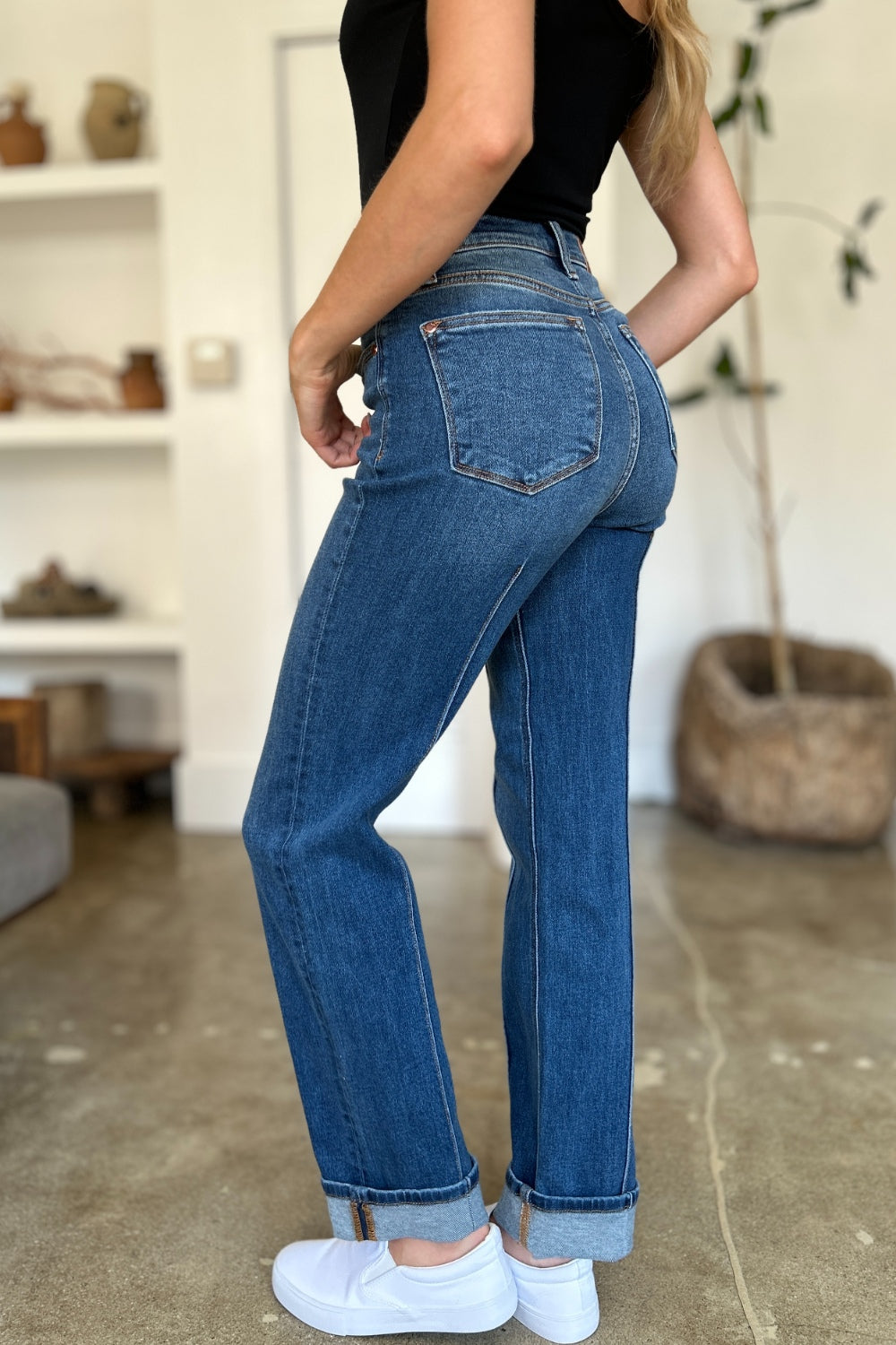 Judy Blue Full Size High Waist Straight Jeans