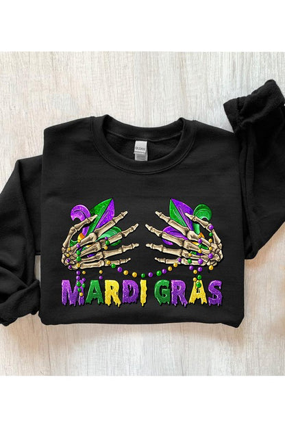 MARDI GRAS FLEECE SWEATSHIRT