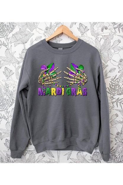 MARDI GRAS FLEECE SWEATSHIRT