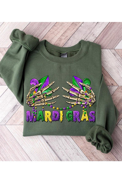 MARDI GRAS FLEECE SWEATSHIRT