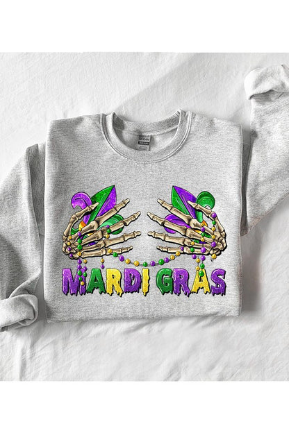 MARDI GRAS FLEECE SWEATSHIRT