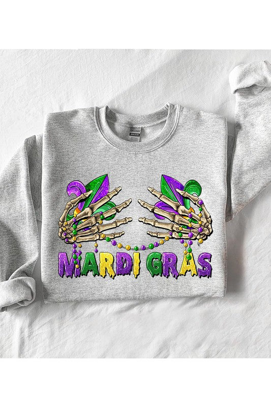 MARDI GRAS FLEECE SWEATSHIRT