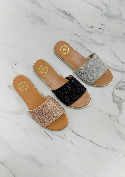 CARLY RHINESTONE SLIPS