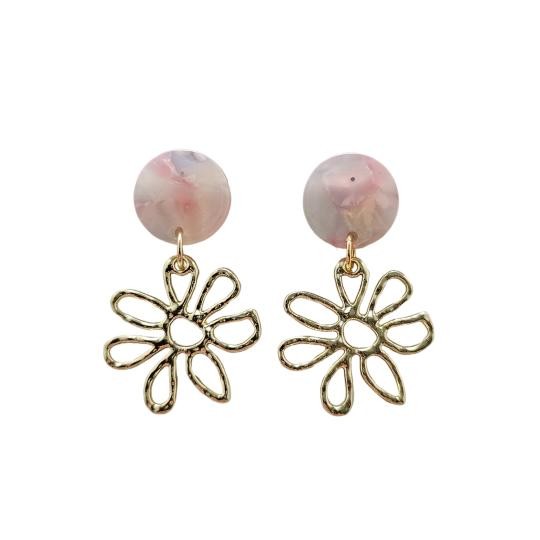 Lily Earrings Iridescent Pastel