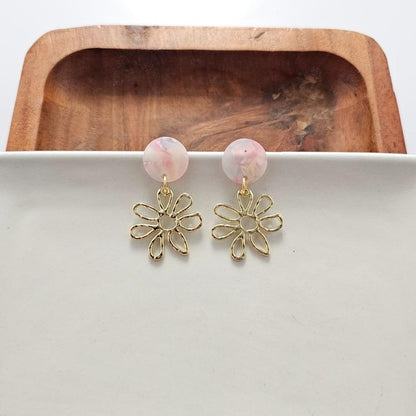 Lily Earrings Iridescent Pastel