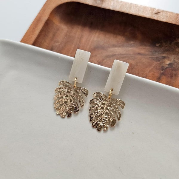 Mini Belize Earrings, Ivory