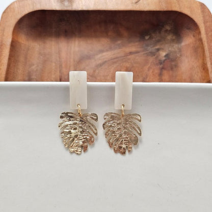 Mini Belize Earrings, Ivory