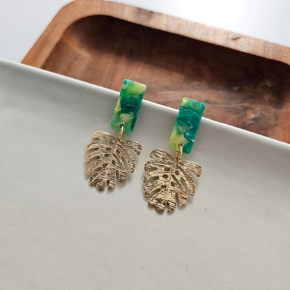 Mini Belize Earrings, Green