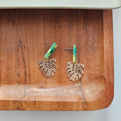 Mini Belize Earrings, Green