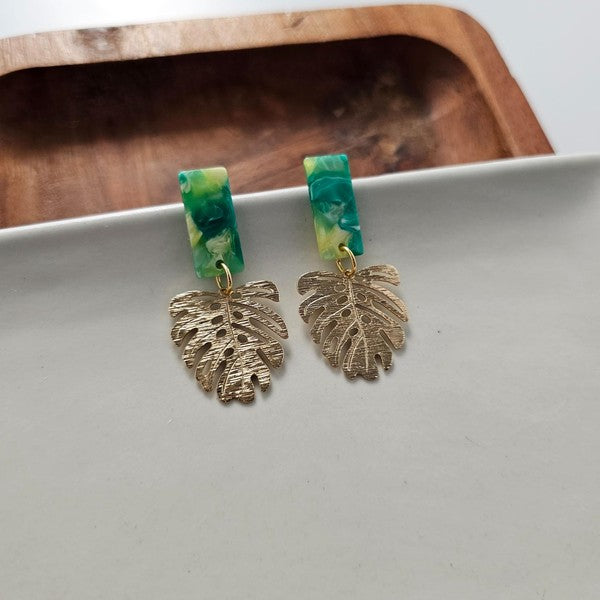 Mini Belize Earrings, Green