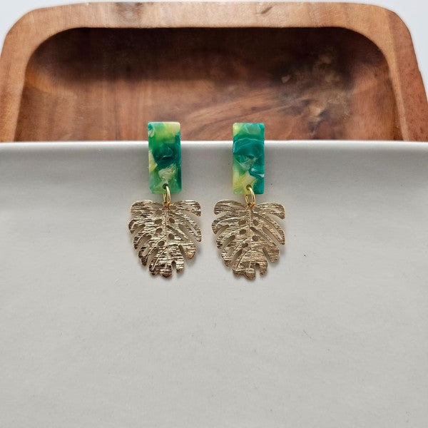 Mini Belize Earrings, Green