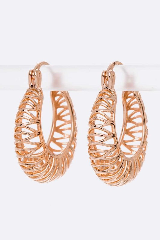 Laser Cut Iconic Hoop Earrings